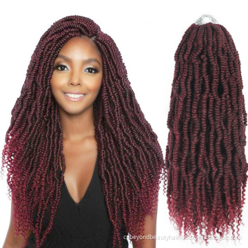 Pre twisted passion bomb twist crochet hair Synthetic hair extension wholesale cheap bpmb twist